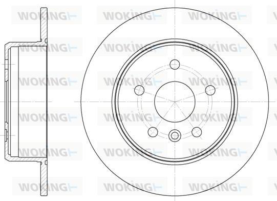 Woking D6914.00 - Brake Disc autospares.lv