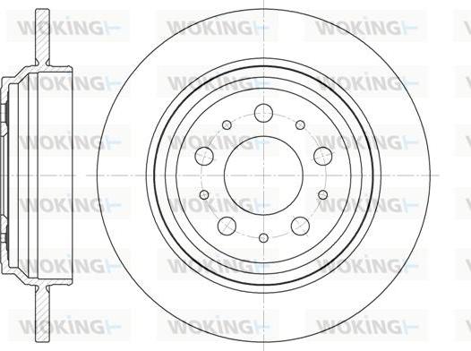 Woking D6916.00 - Brake Disc autospares.lv