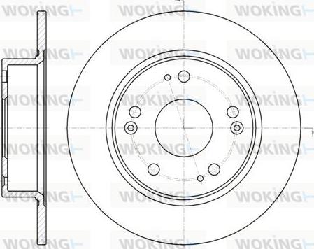 Woking D6984.00 - Brake Disc autospares.lv