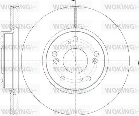 Woking D6986.10 - Brake Disc autospares.lv