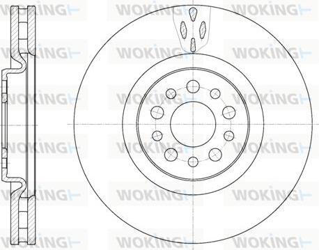 Woking D6980.10 - Brake Disc autospares.lv