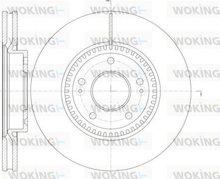 Woking D6988.10 - Brake Disc autospares.lv