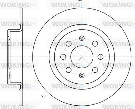 Woking D6983.00 - Brake Disc autospares.lv