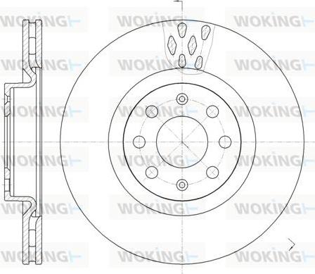 Woking D6982.10 - Brake Disc autospares.lv