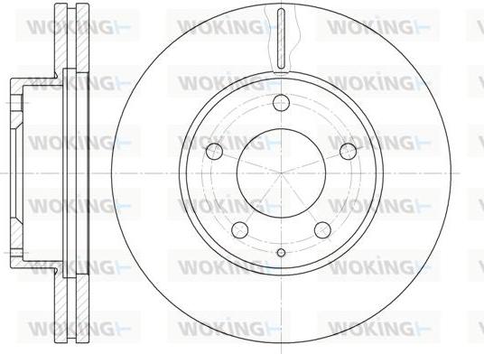 Woking D6936.10 - Brake Disc autospares.lv