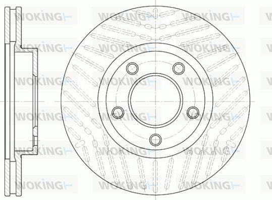 Woking D6932.10 - Brake Disc autospares.lv