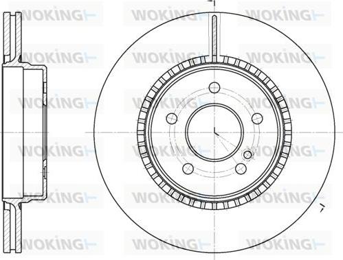 Woking D6929.10 - Brake Disc autospares.lv