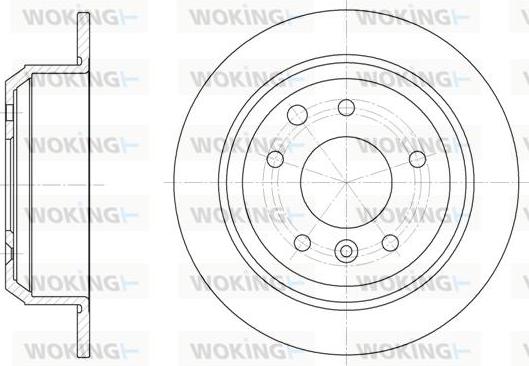 Woking D6920.00 - Brake Disc autospares.lv