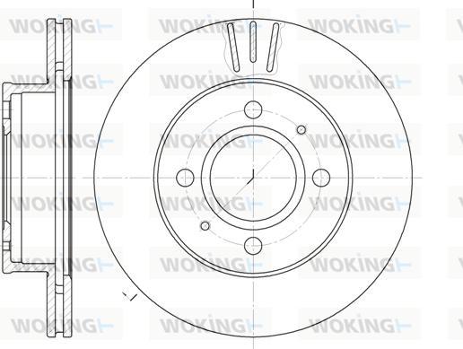 Woking D6927.10 - Brake Disc autospares.lv