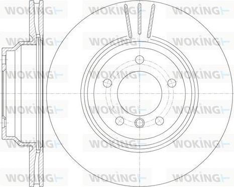 Woking D6975.10 - Brake Disc autospares.lv