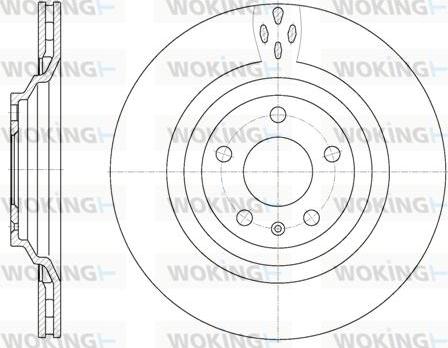 Woking D6970.10 - Brake Disc autospares.lv