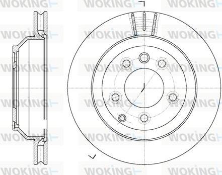 Woking D6971.10 - Brake Disc autospares.lv