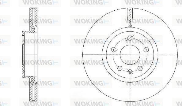 Woking D6972.10 - Brake Disc autospares.lv