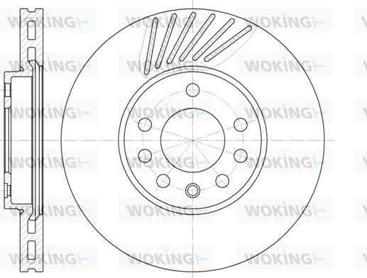 Woking D6494.10 - Brake Disc autospares.lv