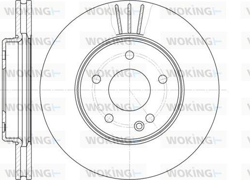 Woking D6495.10 - Brake Disc autospares.lv