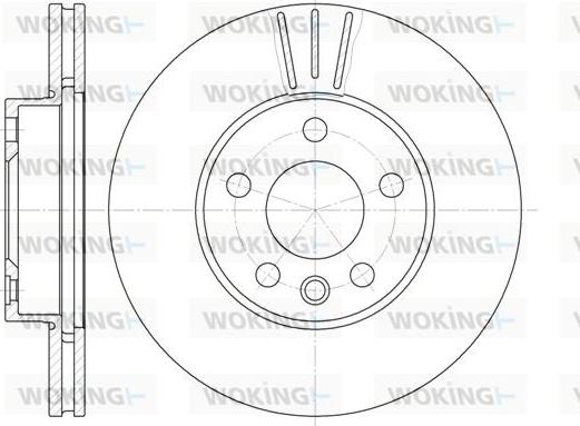 Woking D6496.10 - Brake Disc autospares.lv