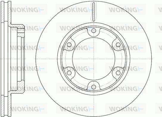 Woking D6491.10 - Brake Disc autospares.lv