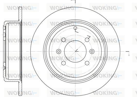 Woking D6498.00 - Brake Disc autospares.lv