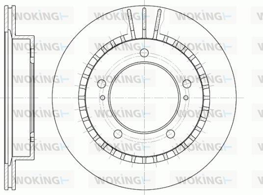 Woking D6492.10 - Brake Disc autospares.lv