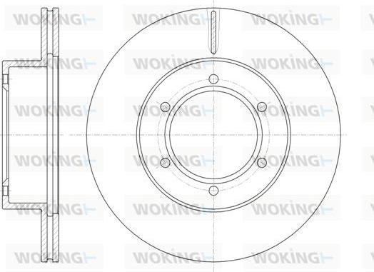 Woking D6497.10 - Brake Disc autospares.lv