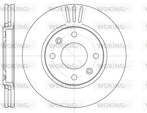 Woking D6449.10 - Brake Disc autospares.lv