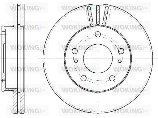 Woking D6444.10 - Brake Disc autospares.lv