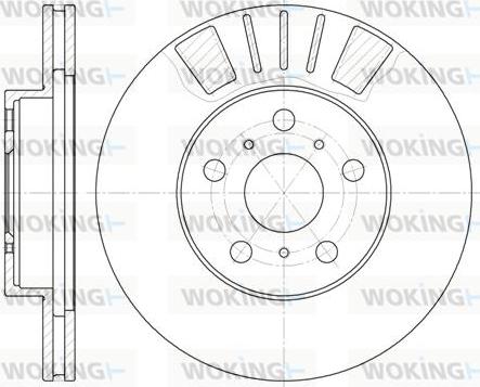 Ashuki T601-01 - Brake Disc autospares.lv