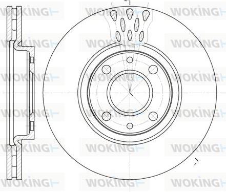 Woking D6443.10 - Brake Disc autospares.lv