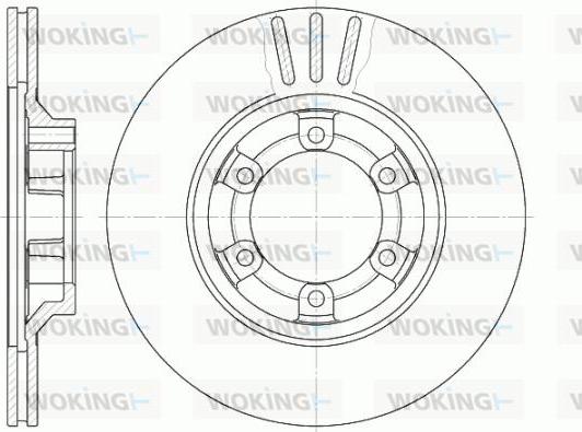 Woking D6459.10 - Brake Disc autospares.lv