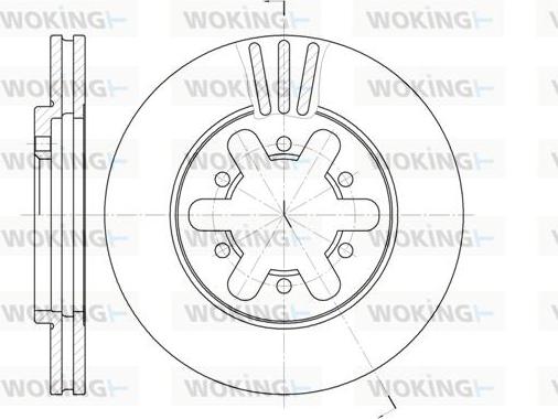 Woking D6450.10 - Brake Disc autospares.lv