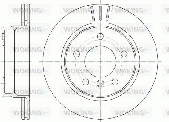 Woking D6458.10 - Brake Disc autospares.lv