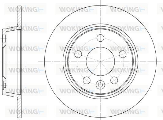 Woking D6453.00 - Brake Disc autospares.lv