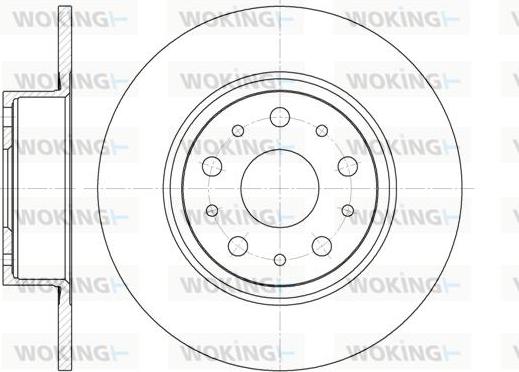 Woking D6457.00 - Brake Disc autospares.lv