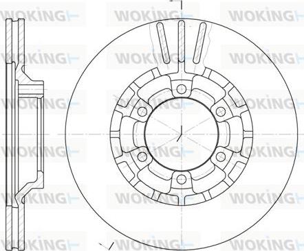 Woking D6464.10 - Brake Disc autospares.lv