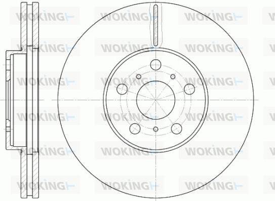 Woking D6465.10 - Brake Disc autospares.lv