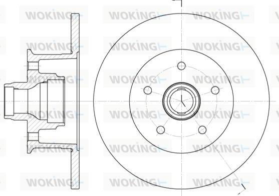 Woking D6468.00 - Brake Disc autospares.lv