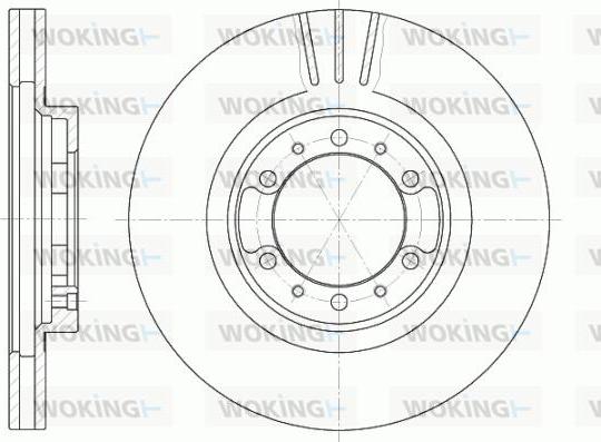 Woking D6462.10 - Brake Disc autospares.lv