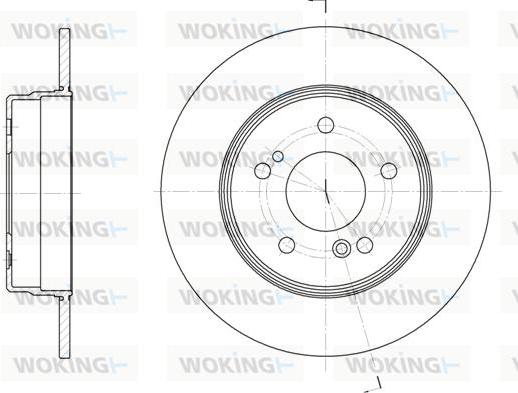 Woking D6467.00 - Brake Disc autospares.lv