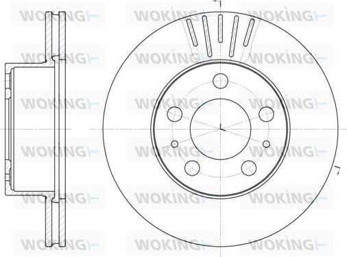 Woking D6409.10 - Brake Disc autospares.lv