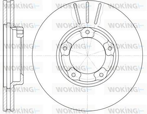 Woking D6405.10 - Brake Disc autospares.lv