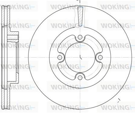 Woking D6406.10 - Brake Disc autospares.lv