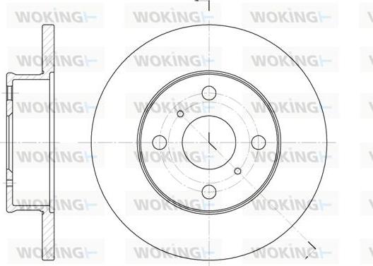 Woking D6401.00 - Brake Disc autospares.lv