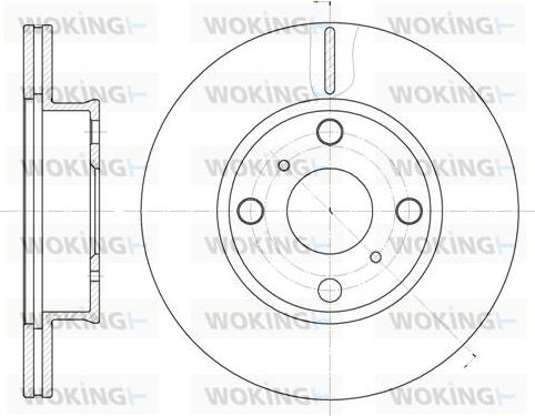 Woking D6402.10 - Brake Disc autospares.lv