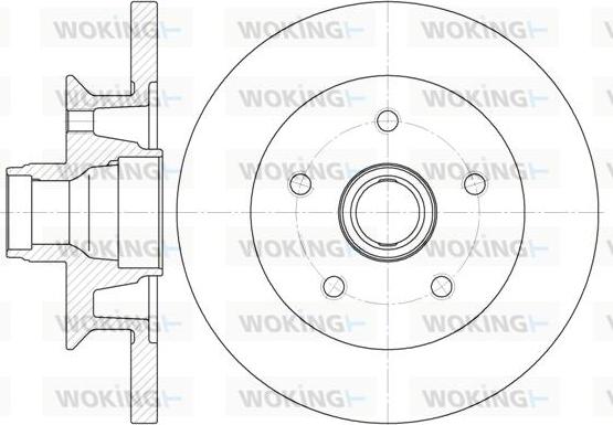 Woking D6415.00 - Brake Disc autospares.lv