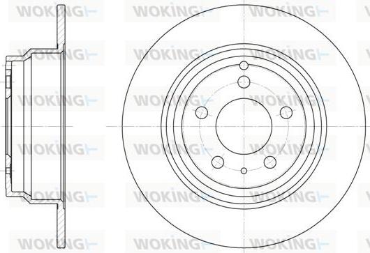 Woking D6411.00 - Brake Disc autospares.lv