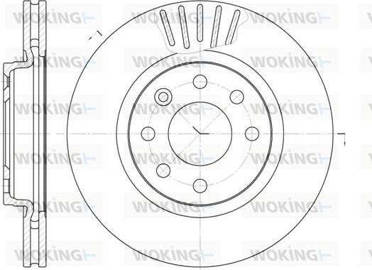 Woking D6412.10 - Brake Disc autospares.lv