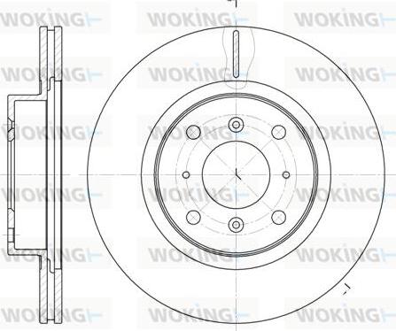 Woking D6484.10 - Brake Disc autospares.lv