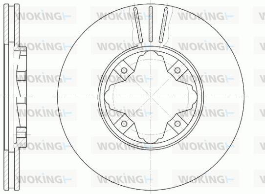 Woking D6485.10 - Brake Disc autospares.lv