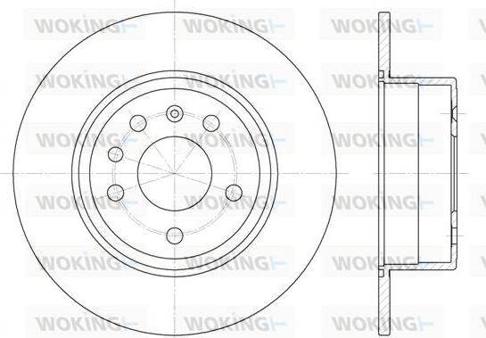 Woking D6487.00 - Brake Disc autospares.lv