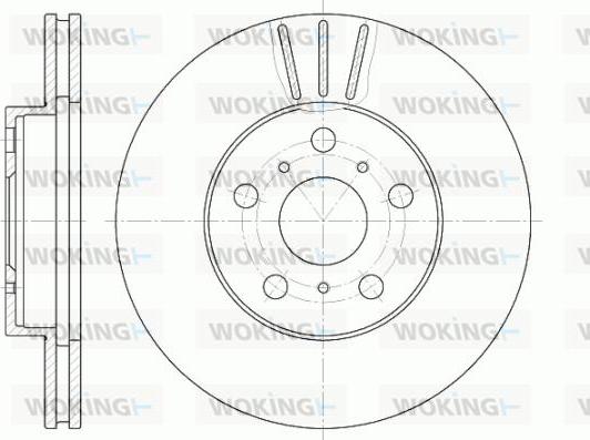 Woking D6439.10 - Brake Disc autospares.lv